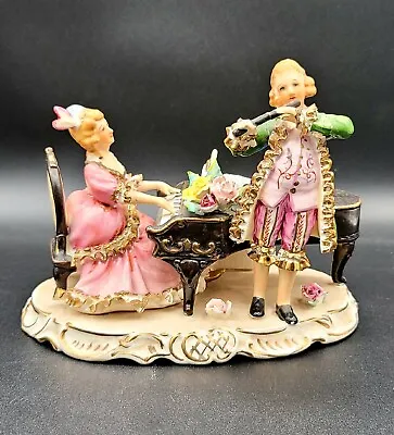 Buy Antique German Porcelain Figurine.   Musicians - Bone China Lace  • 9.39£