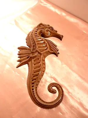 Buy Lovely Vintage Guernsey Redware Pottery Sea Horse Wall Plaque • 19.99£