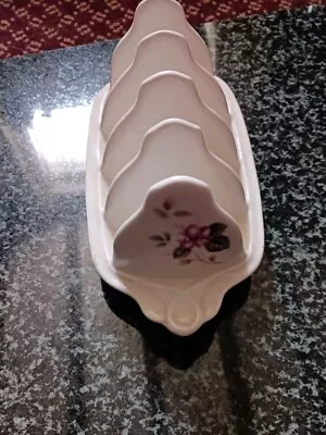 Buy Vintage White Toast Rack With Flower Design On Each End Made By Sylvac Ware • 9£