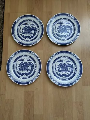 Buy Ventage Chinese Willow Pattern White And Blue Dinner Set For Four • 84.30£
