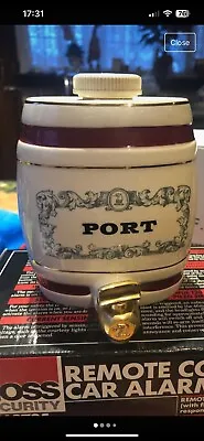 Buy Vintage Royal Victoria Wade Pottery Port Barrel Decanter  • 10£