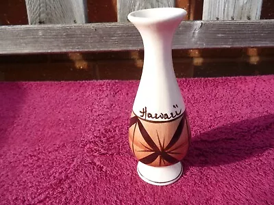 Buy Vintage 1960s Hand Painted Small Vase Hand Made In Hawaii. • 10£