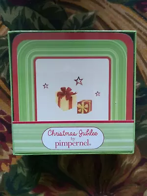 Buy SPODE PIMPERNEL CHRISTMAS TREE JUBILEE SET OF SIX SQUARE COASTER 10CM X 10CM NIB • 18.99£