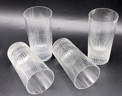 Buy Old Set Of 4 Large Baccarat Crystal Cocktail Glasses Cups Stamped France 20th C • 337.80£