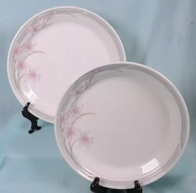 Buy 2 ROYAL DOULTON Fresh Flowers MAYFAIR Dinnerware White Gray Pink SERVING PLATTER • 40.91£
