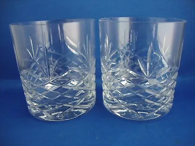 Buy 2 X Edinburgh Crystal Large Tumblers Glasses - Signed • 19.95£