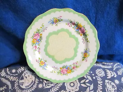 Buy Royal Albert 'prudence' Green Floral Vintage Plate  China Shabby Chic Vgc • 2.99£