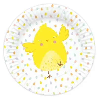Buy Easter Plates - 8 Pack Kids Children Party Tableware Garden BBQ Cute Chick  • 3.19£