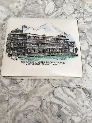 Buy Vintage Lord's Pavilion MCC Sandland Ware Box In Excellent Condition 1960's. • 35£