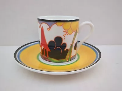 Buy Wedgwood Clarice Cliff Café Chic  Summerhouse  Ltd Edition Coffee Cup & Saucer  • 23.99£