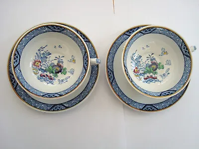 Buy Pair Of Vintage Booths Silicon China Tea Cups And Saucers Netherlands Design • 10£