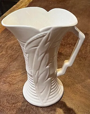 Buy Vintage Art Deco Arthur Wood Pottery Jug Pitcher Vase Garden Wall Ceramic  • 10£