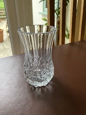 Buy Vintage Heavy High Quality Small Crystal Cut Glass Vase 13cm Tall • 6.99£
