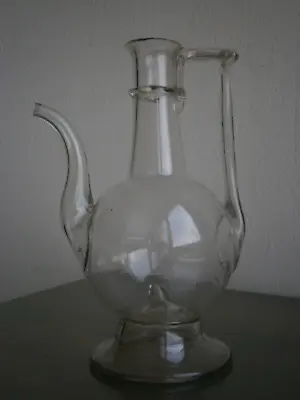 Buy Small Jug Glass Blown Spun Antique 18°s-19° S Deco Art Glass • 92.34£