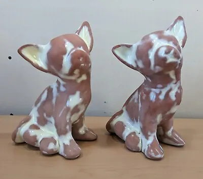 Buy Pair Of Chihuahua Puppy Dog Statues / Figurines - Terra Cotta? Clay? Pottery?  • 33.61£