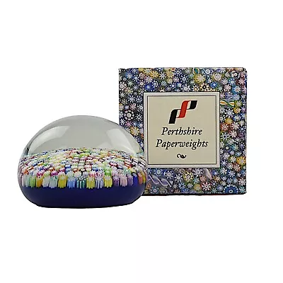 Buy Vintage Perthshire Paperweight. Close Packed Millefiori, Boxed • 23£