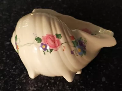 Buy VINTAGE POOLE POTTERY CONCH SHELL With FLORAL DECORATION • 21.99£