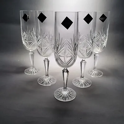Buy 5x Edinburgh Crystal Champagne Flutes / Glasses Signed 150ml • 74.90£