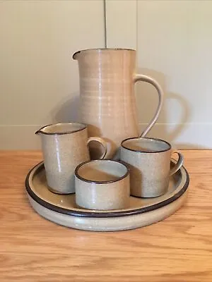 Buy Vintage Abaty Hand Thrown Stoneware Wales Studio Pottery Coffee Set Sugar Milk • 26£