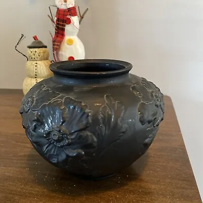 Buy Tiffin Black Amethyst Satin Glass Vase • 33.21£