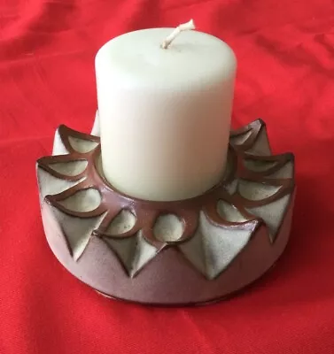 Buy Vintage Sunflower Style Candle Holder By Shelf Pottery Halifax • 5£