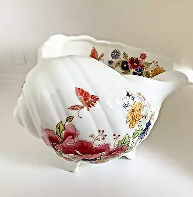 Buy Poole Pottery Posy Vase Ophelia Conch Shell White Bone China Flowers C1970-99 • 5£