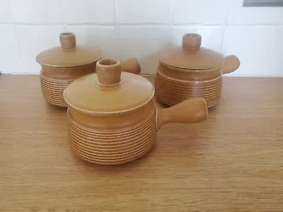 Buy Denby Langley Canterbury Lidded Soup Bowls X 3 Or Individual Casseroles. • 12.99£