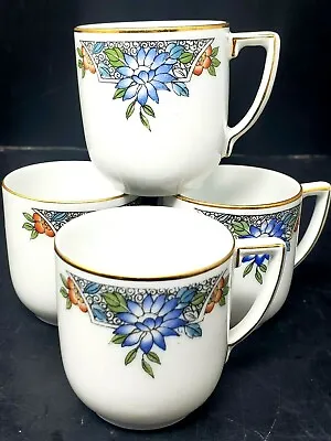 Buy 4 Antique Pcs. Hutschenreuther Demitasse Vernon Bavarian 2 1/2  Tea Cups 1920s • 31.99£
