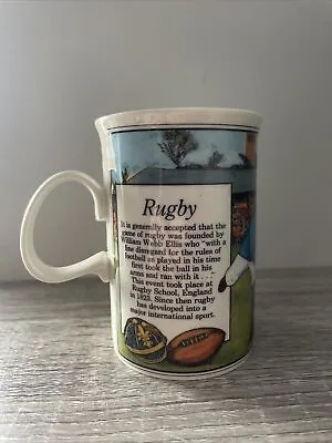 Buy Dunoon Stoneware Mug - Rugby Theme - Made In Scotland - Handled - VGC • 10£