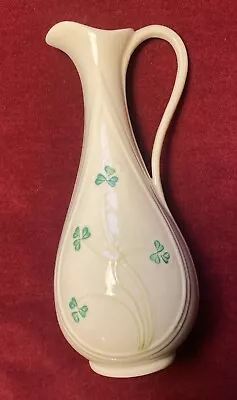 Buy Vintage Belleek Porcelain Jug Vase, Shamrock-design, Ireland. No 0857. • 6.99£