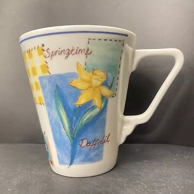Buy Queen’s Springtime Flowers Pansy Daffodil Fine Bone China Mug Made In England  • 19.95£