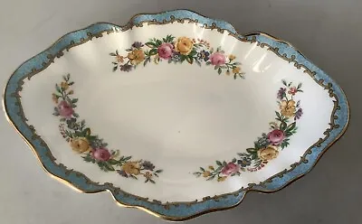 Buy CROWN STAFFORDSHIRE FINE BONE CHINA DISH. Blue And White Floral. • 16.75£
