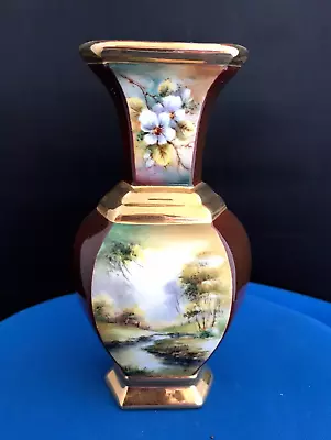 Buy Vintage Hand Painted Phildale Bone China Vase (England) • 25£