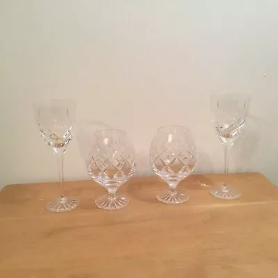 Buy Crystal Cut Glass Brandy And Wine Glasses • 15£