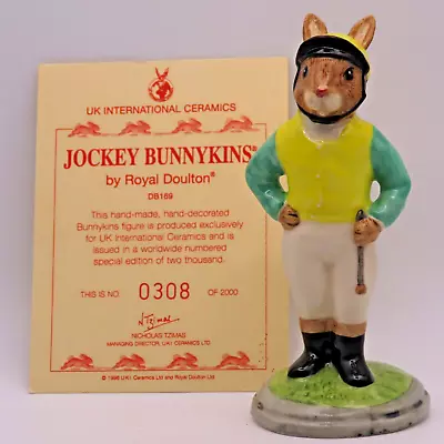 Buy Royal Doulton Bunnykins  Jockey Bunnykins Limited Edition DB169 And Certificate • 34£
