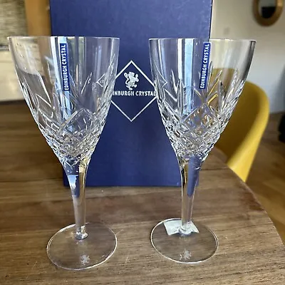 Buy Edinburgh Crystal Wine Glassesx2 • 5£