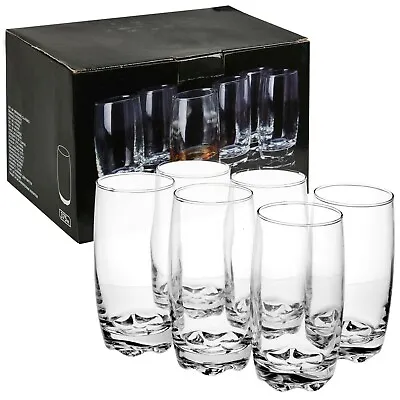 Buy 6 PCS 375ml Drinking Glasses Set Cups With Thick Base For Juice Water Cocktail • 9.59£
