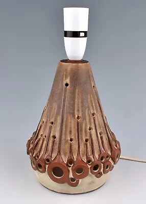 Buy Vintage Retro Shelf Pottery (Halifax) Double Bulb Volcano Lamp Base 1970's • 99.99£