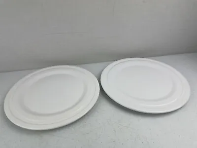 Buy 2 JME Jamie Oliver Dinner Plates Designed By Barbara Eigen WHITE 27 Cm VGC • 22£