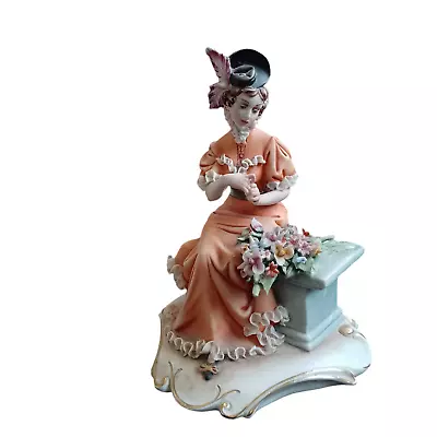 Buy Antique/vintage Capodimonte Lady Figurine • 9.99£