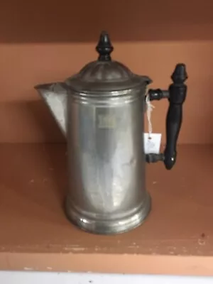 Buy Rome Metal Ware Antique Wood Handle Primitive Coffee Tea Pot Pitcher • 22.77£