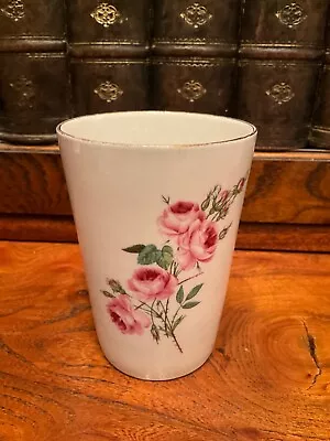 Buy Vintage Old Foley James Kent Pink Rose Design Ceramic Beaker • 6£