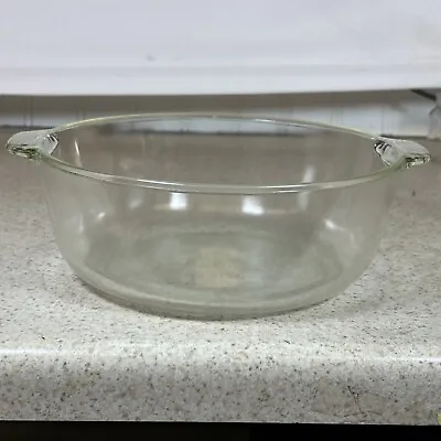 Buy Pyrex 683 Clear Glass Bowl With Handles 8” • 7.67£