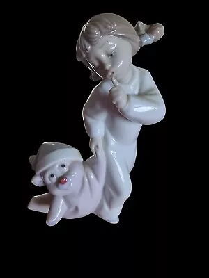 Buy  Nao By Lladró 1454 ‘Ssh…Everyone’s Sleeping’ Girl & Teddy Porcelain Figurine • 35£