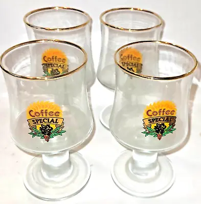 Buy Irish Liqueur Coffee Glasses Dema Coffee Special 1970s Home Bar Decor X4 • 12£
