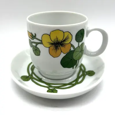 Buy Vintage Thomas Rosenthal Germany Nasturtium Tea Cup Saucer Set • 28.45£
