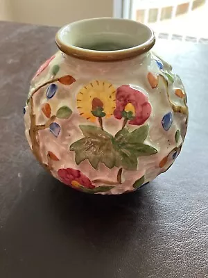 Buy H J Wood Ltd England Vintage Hand Painted Floral Pottery Indian Tree Vase 4.5  • 6£