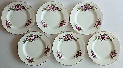 Buy Set Of Six Duchess  Violetta  Tea Plates • 14.99£