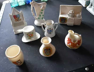 Buy Crested China Nice Job Lot Of 8 Various Makes & Crests Lot 7 • 7.99£