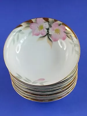 Buy 8pc Noritake Japan China Azalea Bowls Pink Floral 5.75” • 47.15£